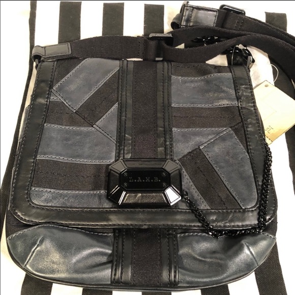 L.A.M.B. Handbags - L.A.M.B. Black leather crossbody bag Rare